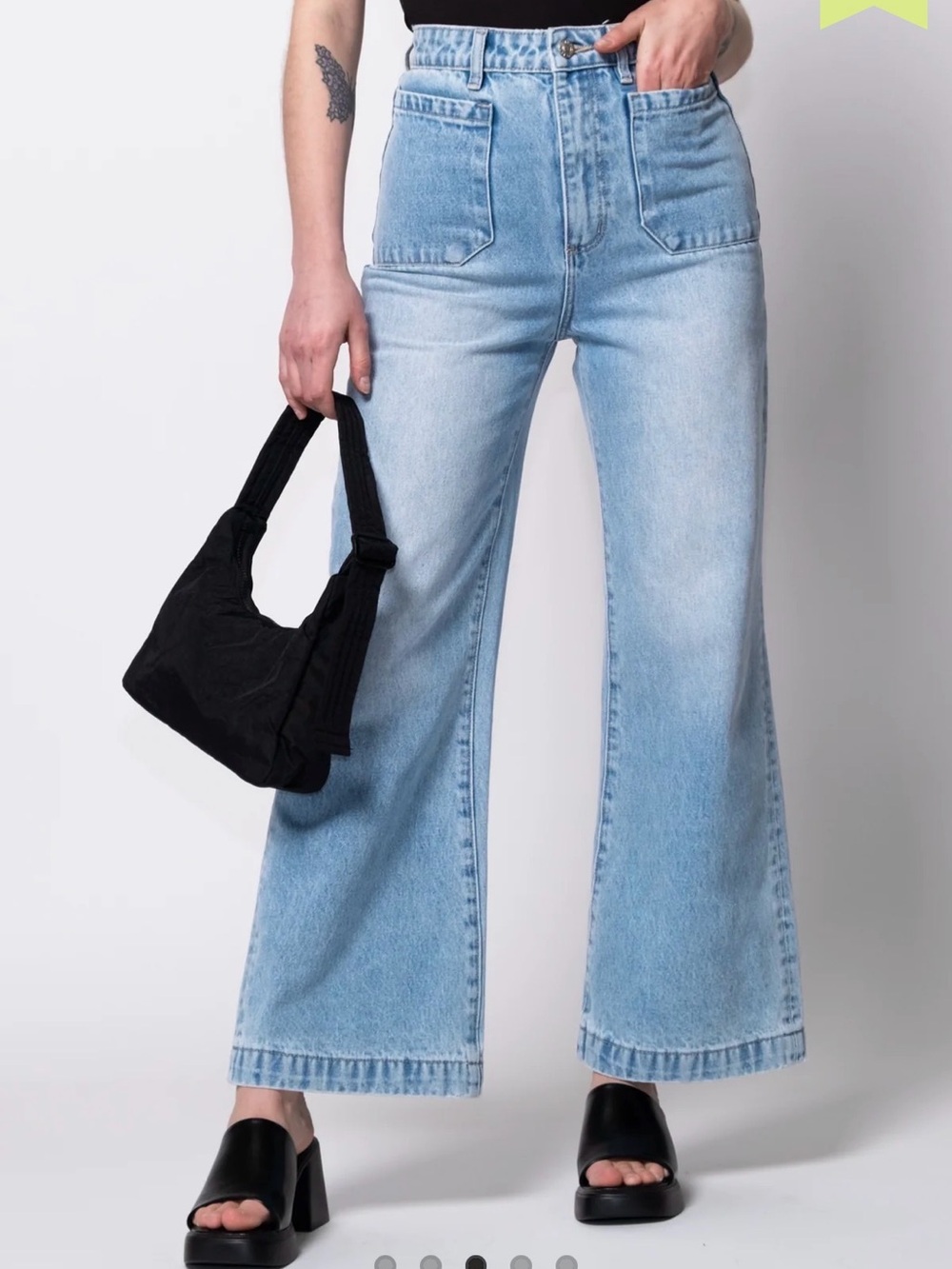 NWT ROLLA'S Light Blue High-Rise Wide Leg Jeans